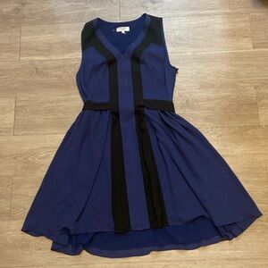 NWOT Navy and Black Crosby Mini Dress size 6